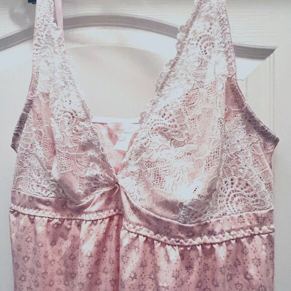 Merilyn Monroe 2 Piece Micro Short Set-Sleepwear-Intimates-Pink-Sz. Large-Lace - Picture 7 of 15